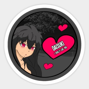 Daisuki - I really like you Anime Valentine Sticker